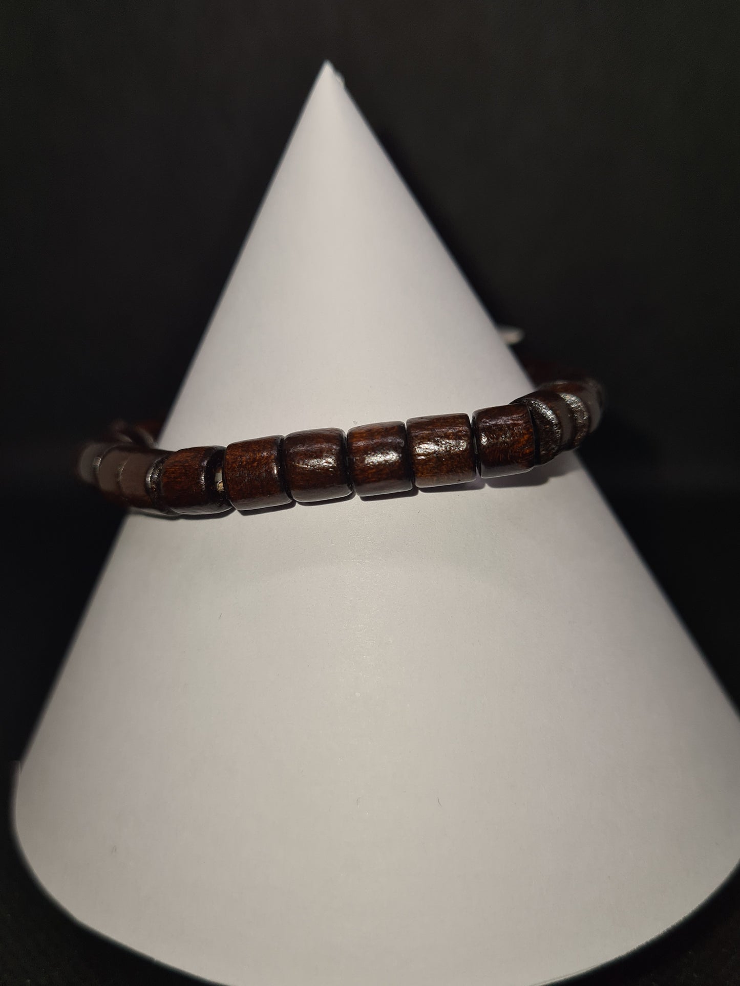 Men's Bracelet (Wooden Bead/Coconut Shell/Volcanic Stone)
