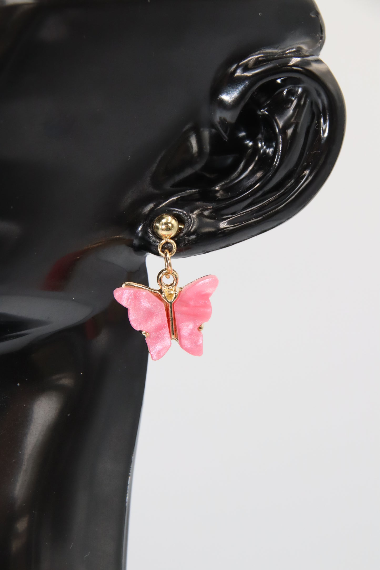 Colourful Butterfly Earrings, (Gold)