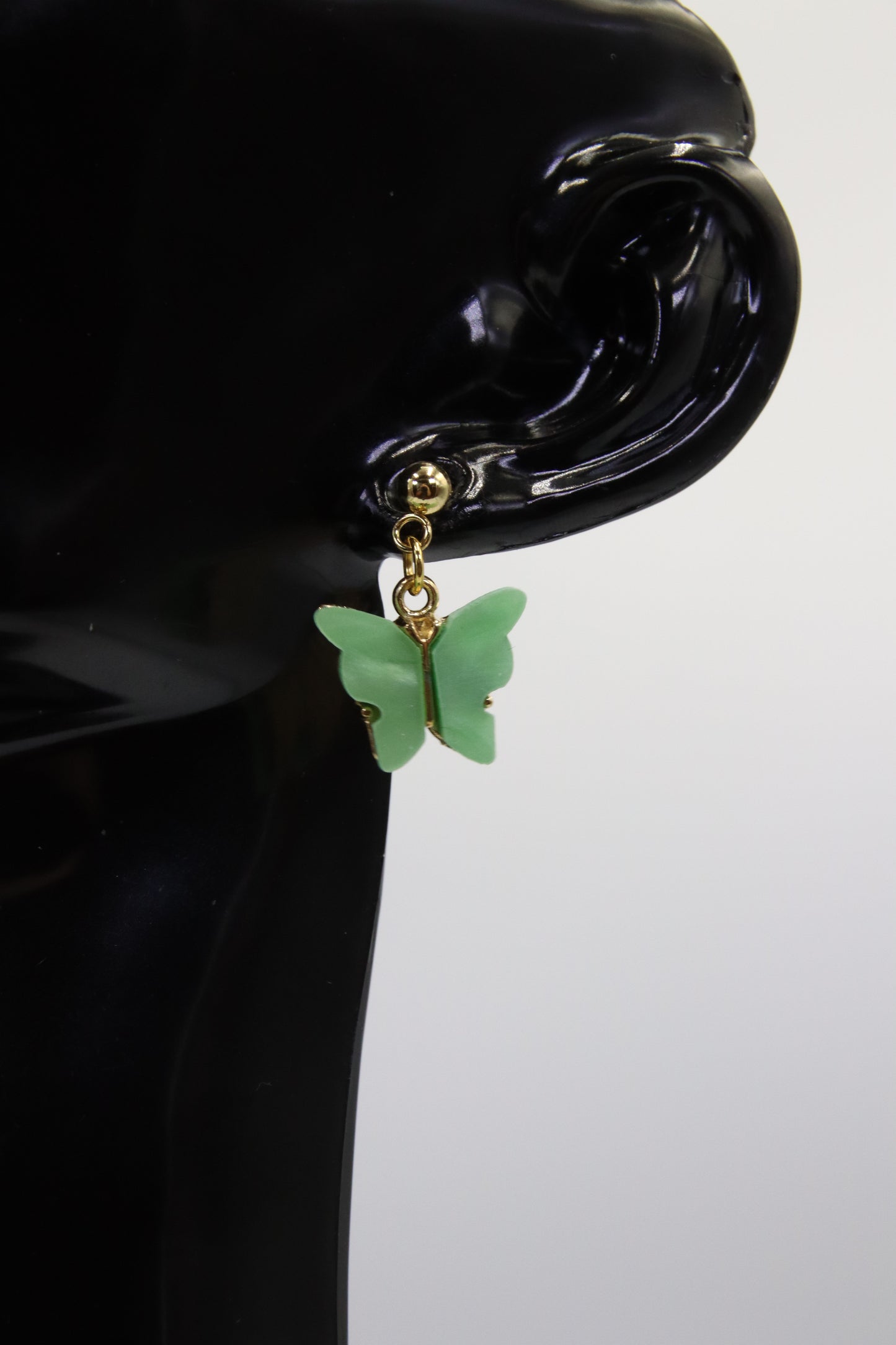 Colourful Butterfly Earrings, (Gold)