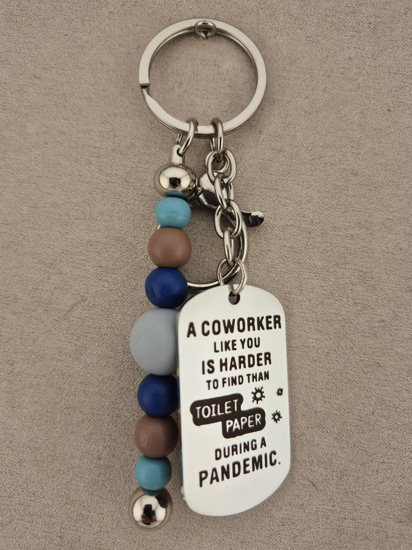 Men's Classic Coworker Dog Tag, Keychain