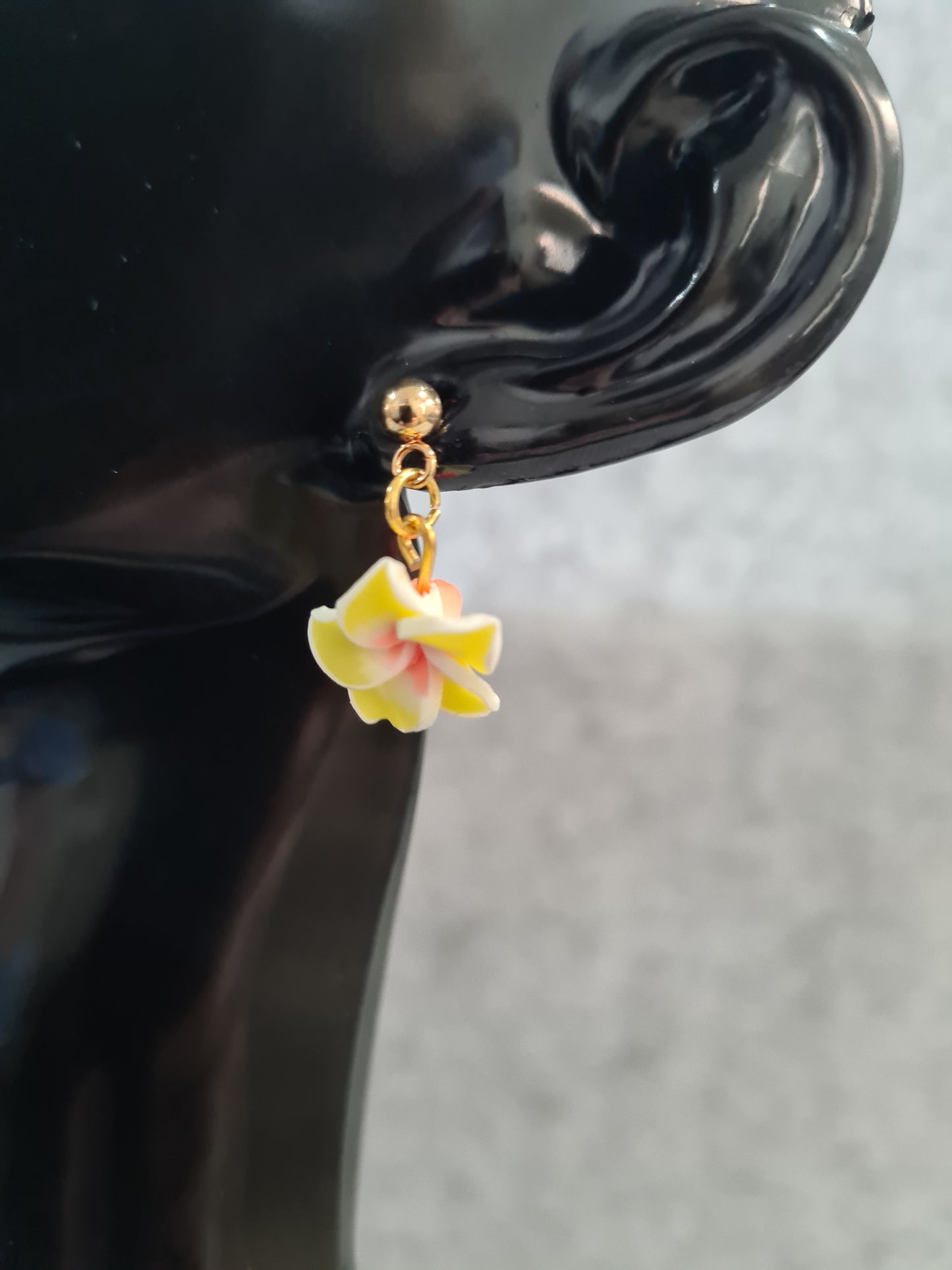 Frangipani Earrings Studs (Gold, Rose Gold & Silver)