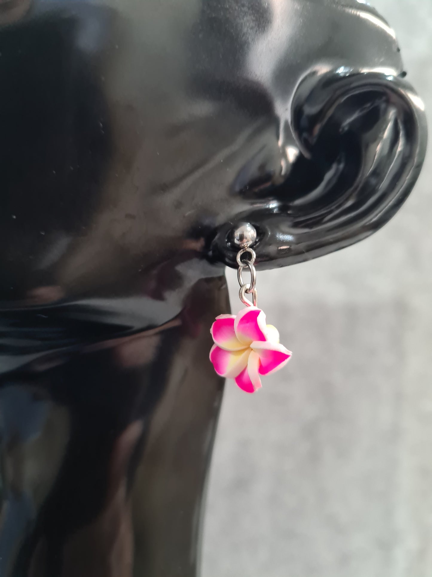 Frangipani Earrings Studs (Gold, Rose Gold & Silver)