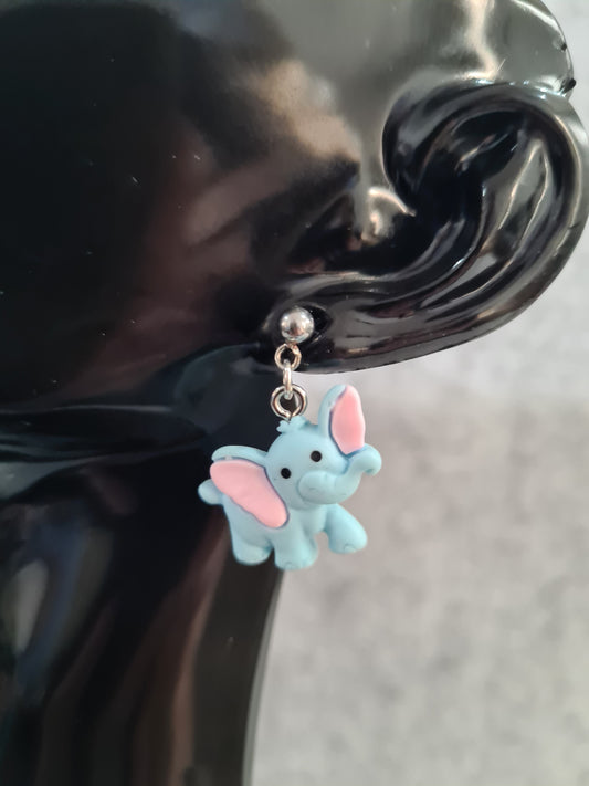 Elephant Earrings, Stud