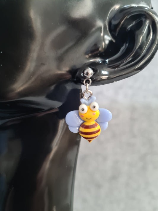 Bee Earrings, Studs (Rose Gold, Silver & Gold)