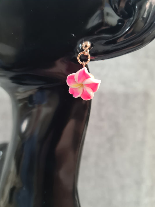 Frangipani Earrings Studs (Gold, Rose Gold & Silver)