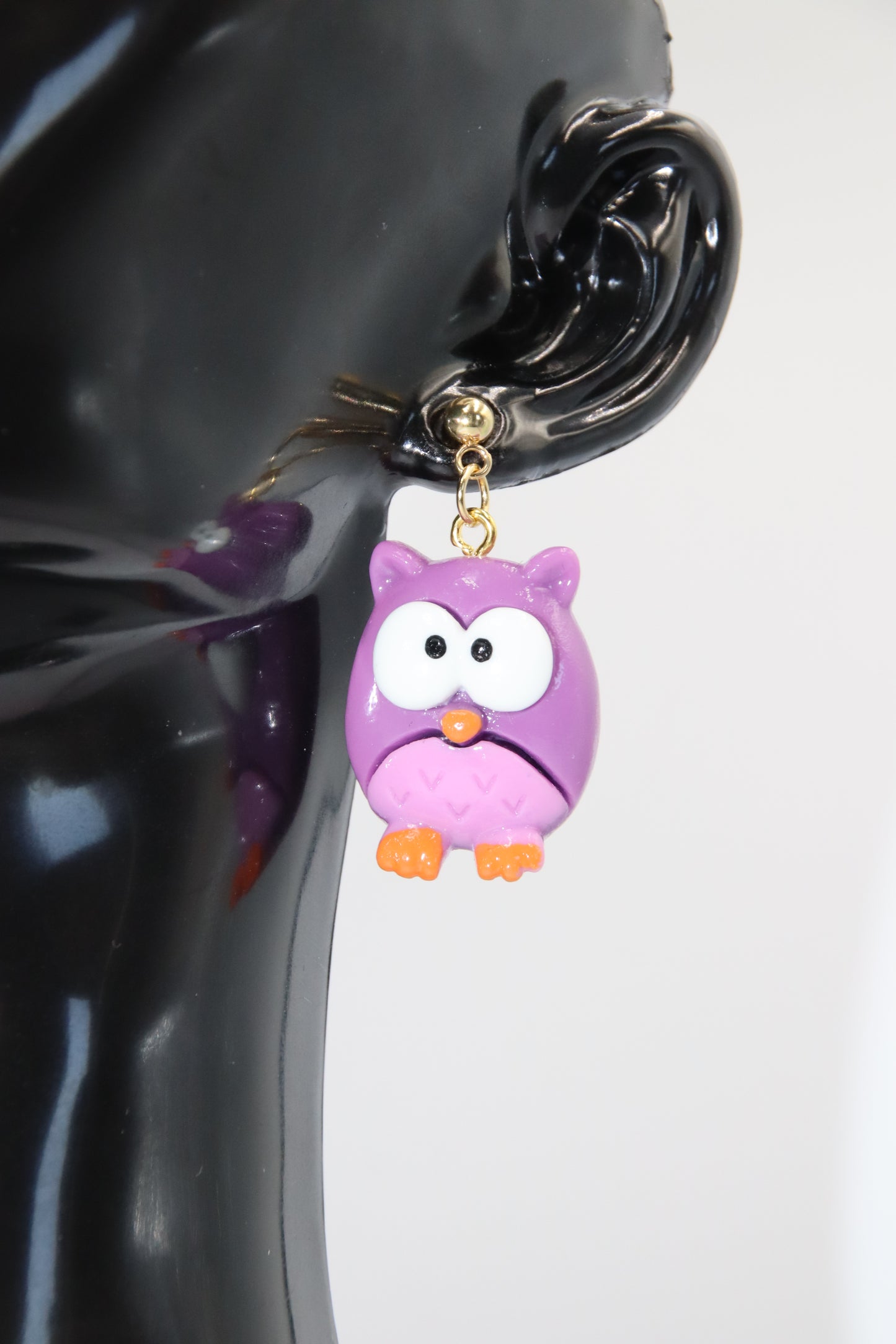 Owl Earrings, Stud