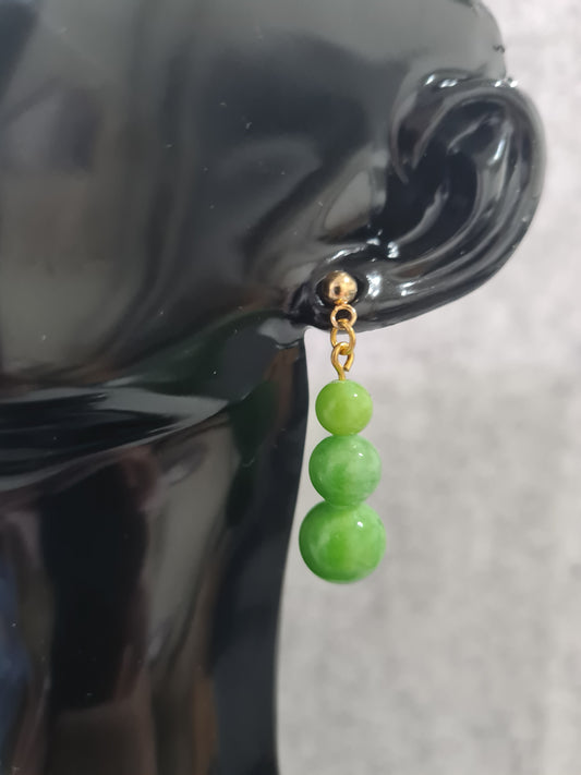 Stone Teardrop Earrings (Gold/Rose Gold/Sterling Silver)