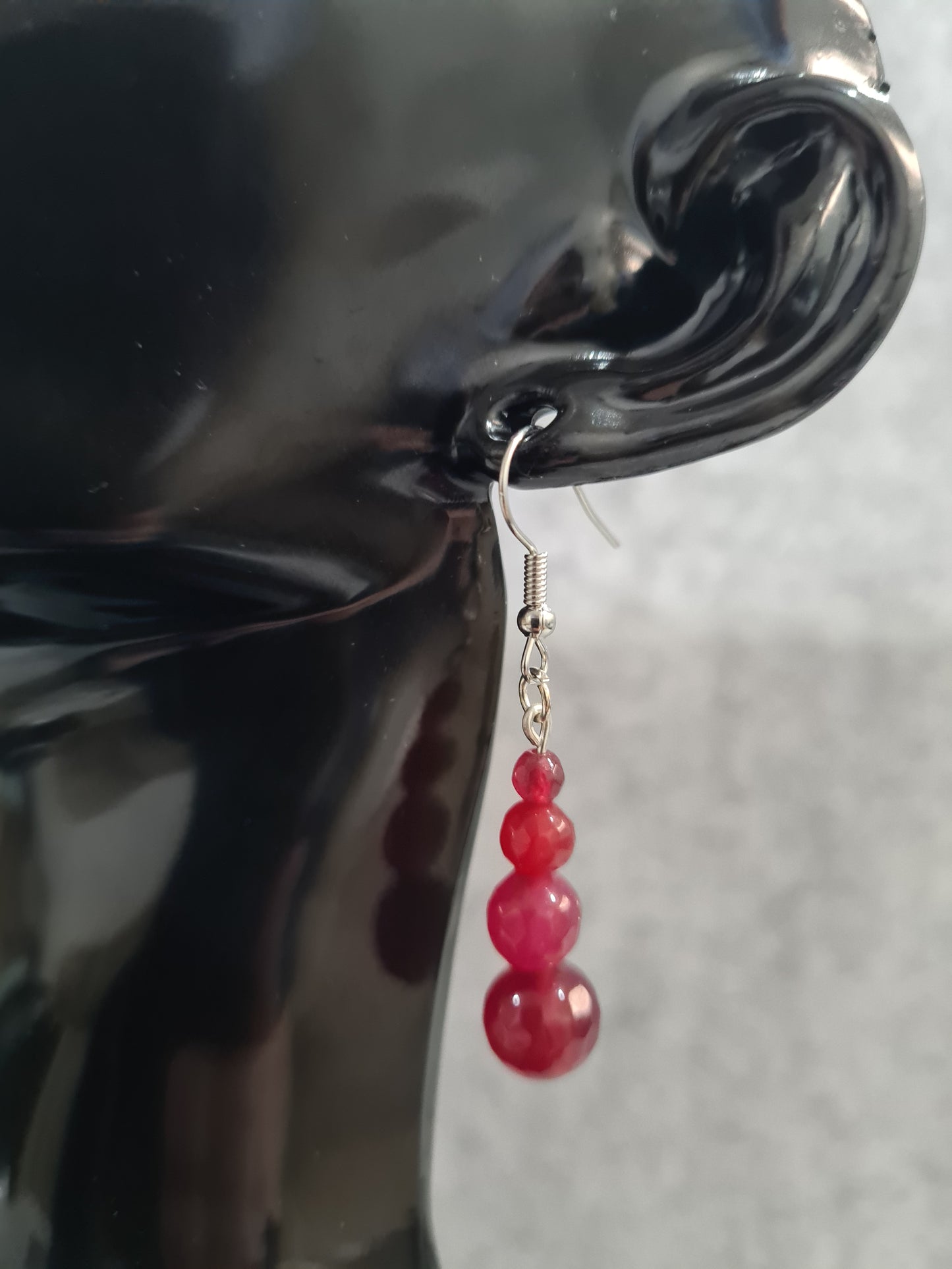 Stone Teardrop Earrings (Gold/Rose Gold/Sterling Silver)