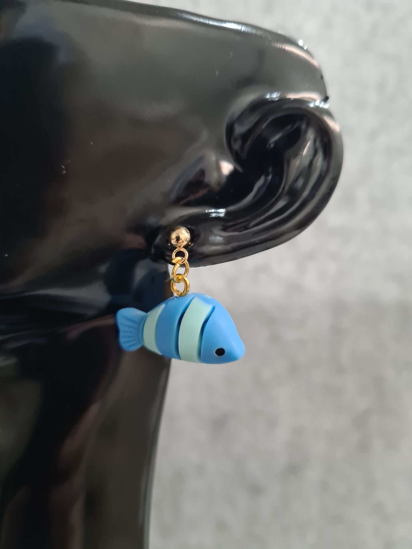 Ocean Animal, Earrings, Gold and Silver Studs