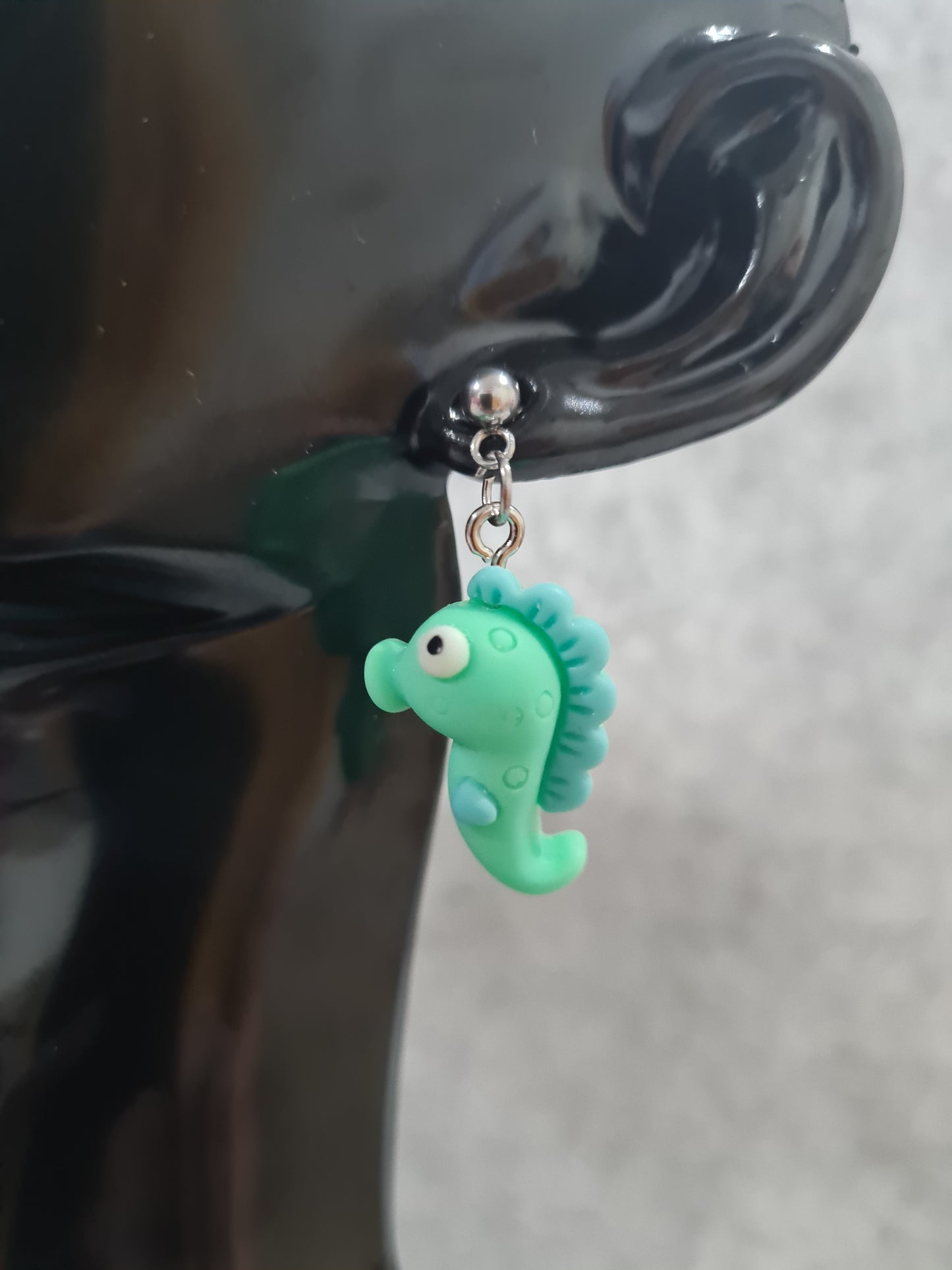 Ocean Animal, Earrings, Gold and Silver Studs