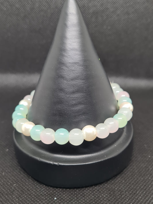 Pearls & Light Green (19cm)