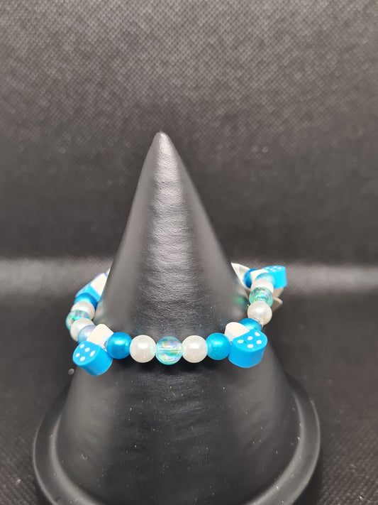 Blue and White Mushroom (15cm)