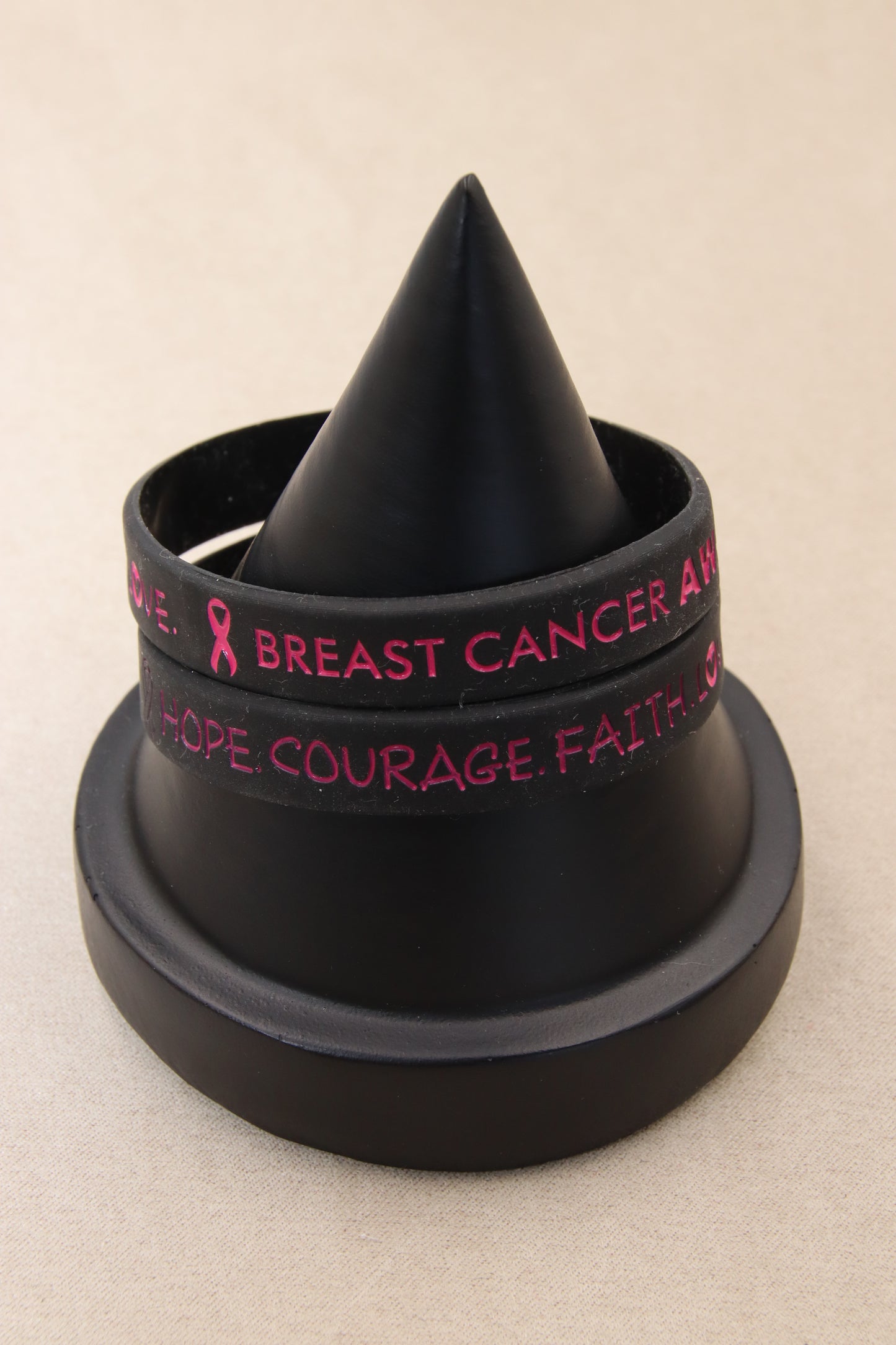 Breast Cancer, Silicone Bracelet