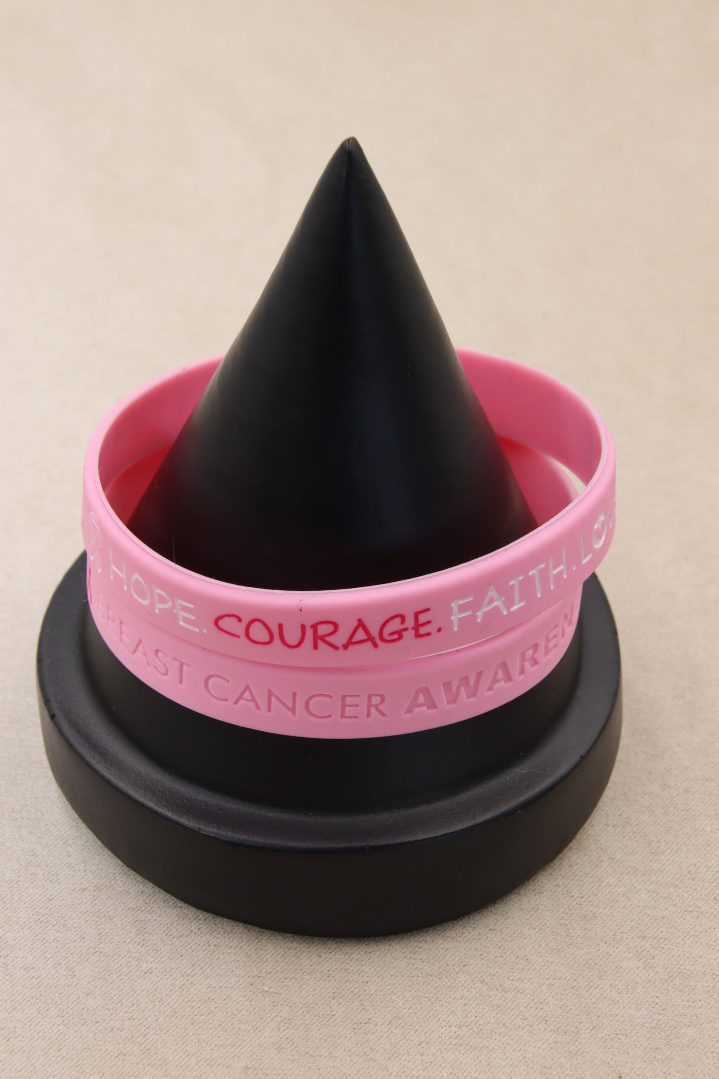 Breast Cancer, Silicone Bracelet