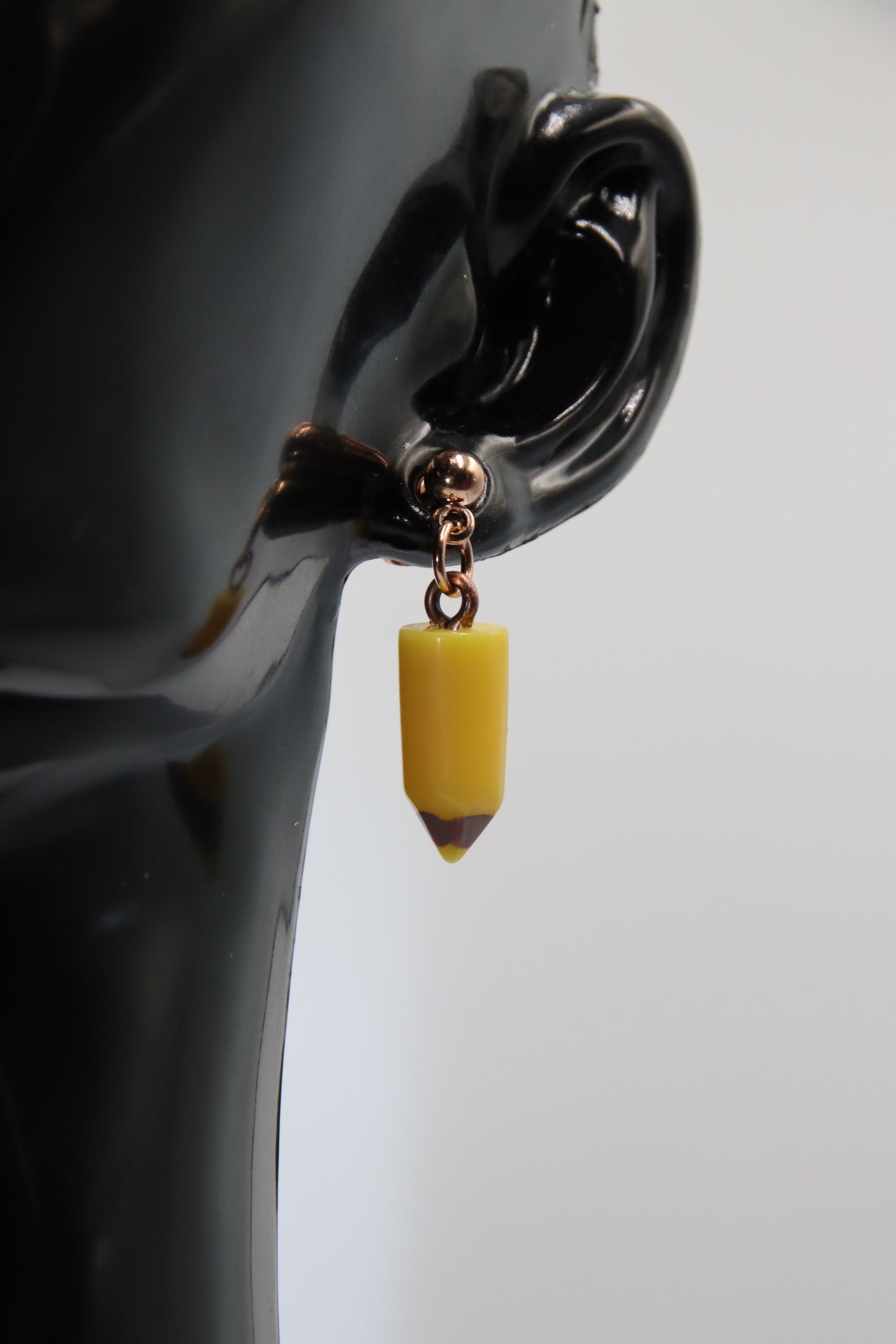 Pencils, Earrings, Gold, Silver & Rose Gold Studs