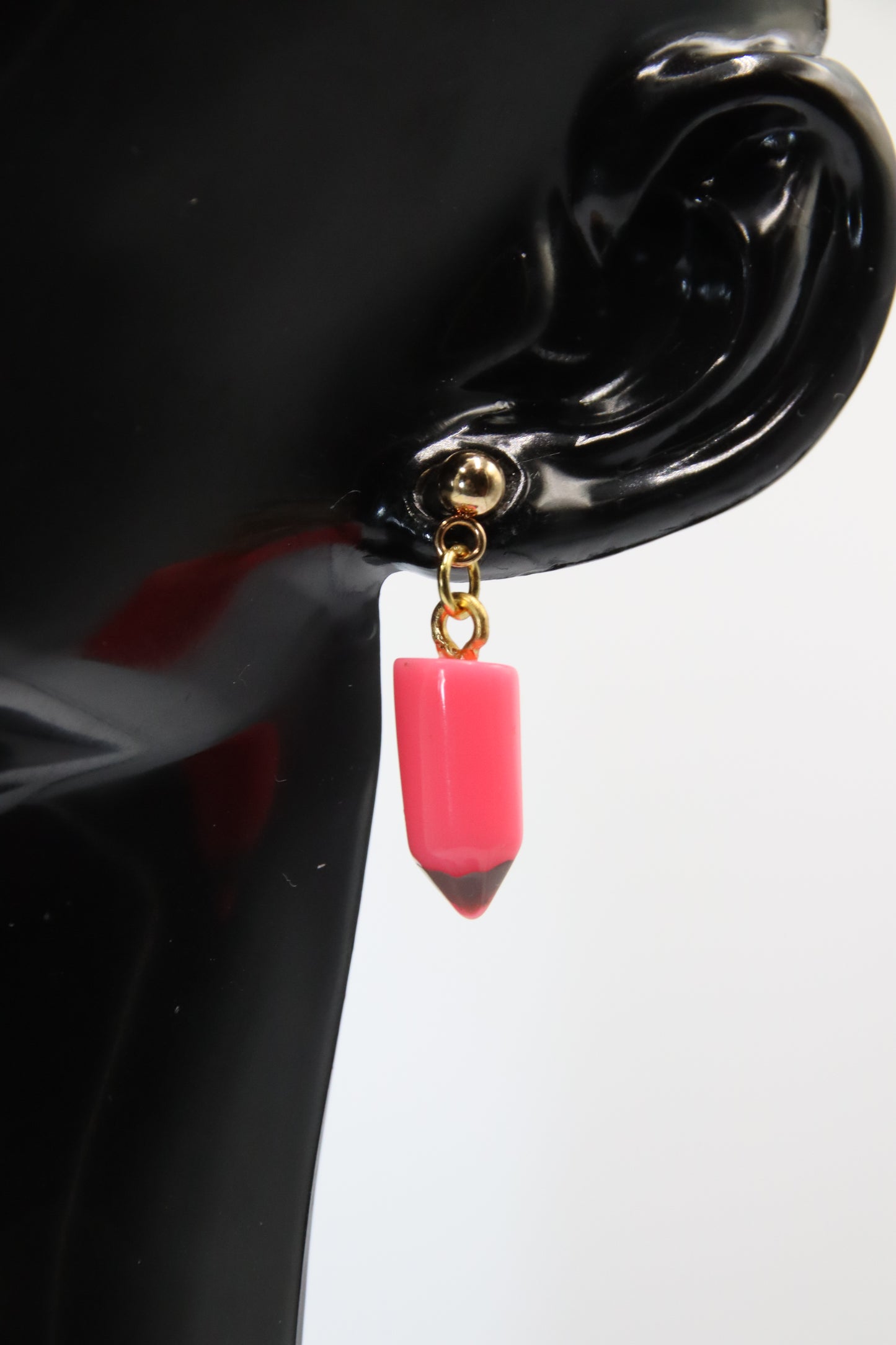 Pencils, Earrings, Gold, Silver & Rose Gold Studs