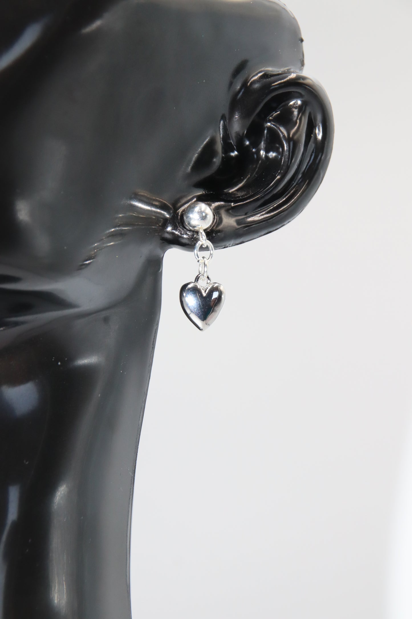 Heart, Gold & Silver Studs