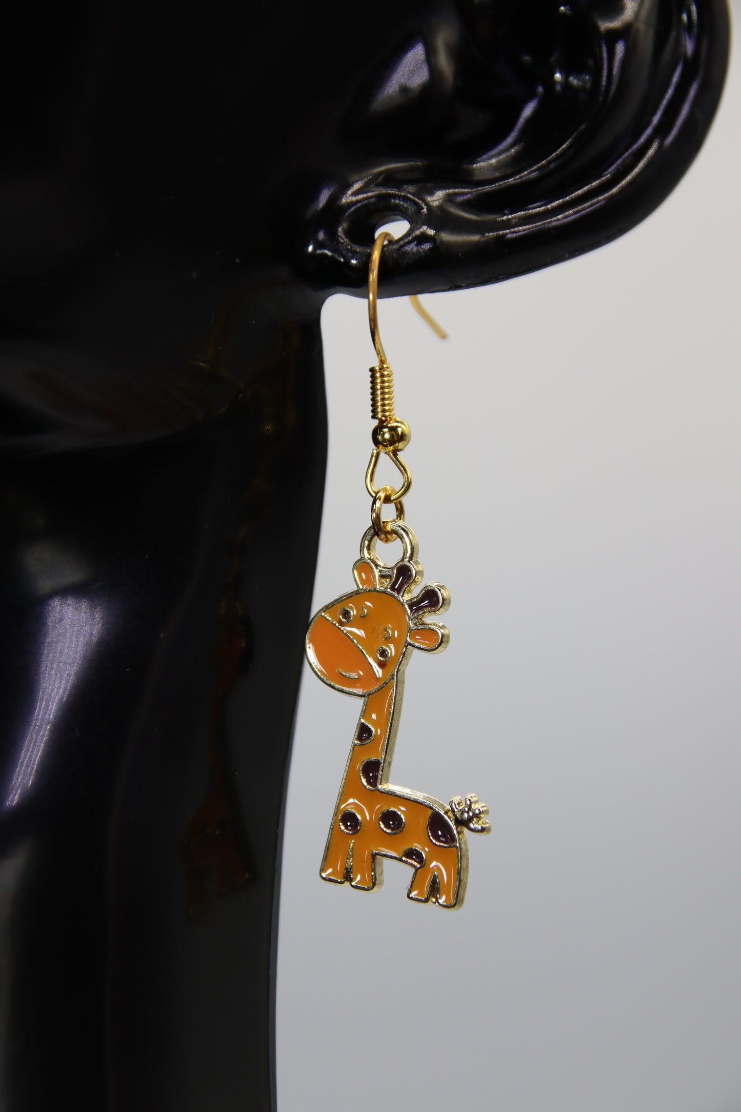 Giraffe, Shephard Hook, Earrings (Gold/Silver)