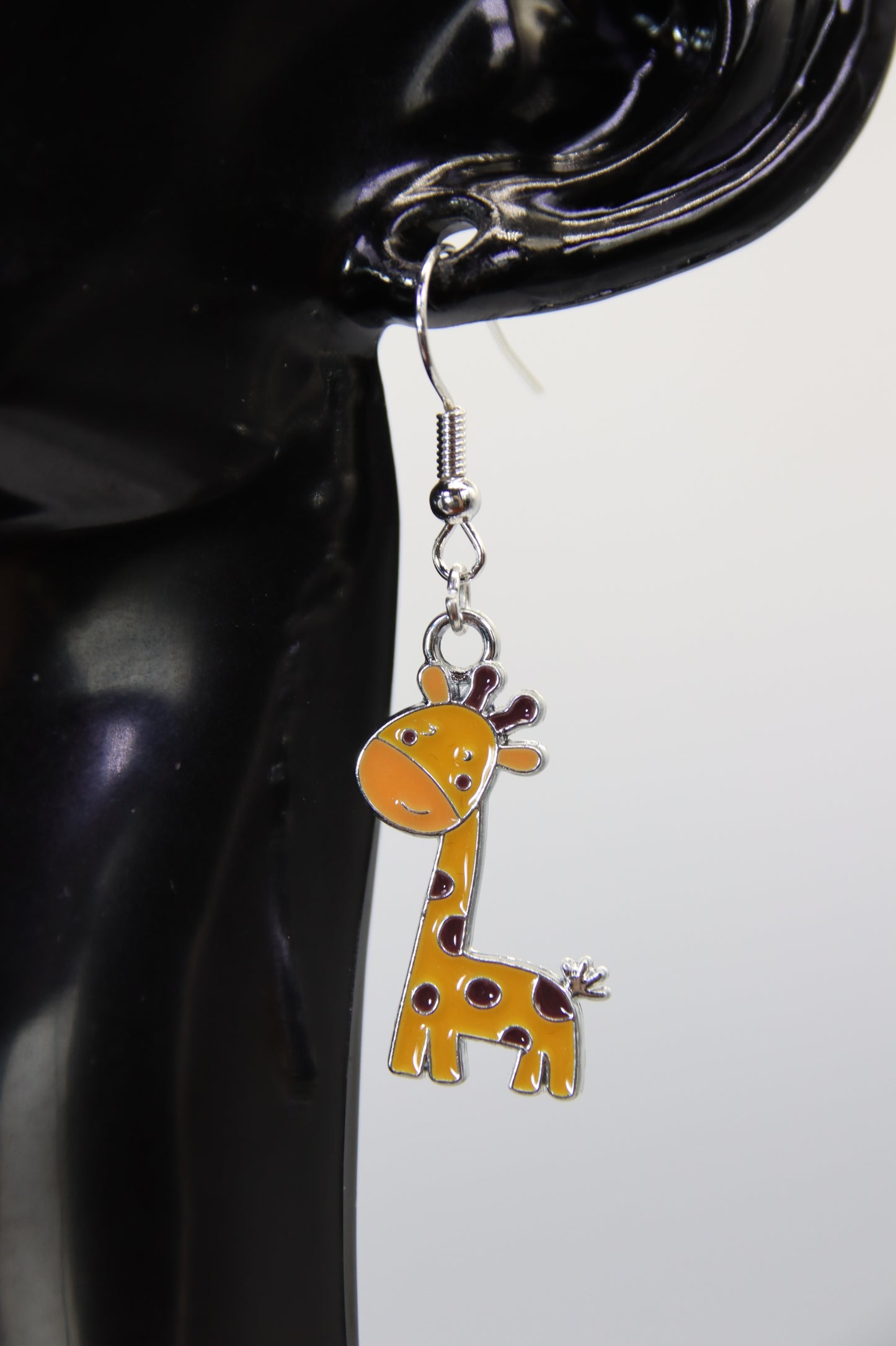 Giraffe, Shephard Hook, Earrings (Gold/Silver)