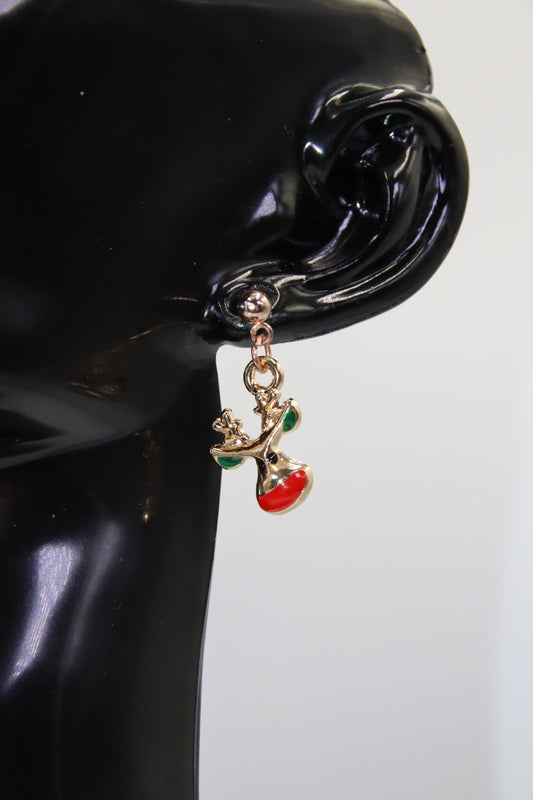 Christmas Earrings, Rose Gold Colour (Various) - Limited Edition