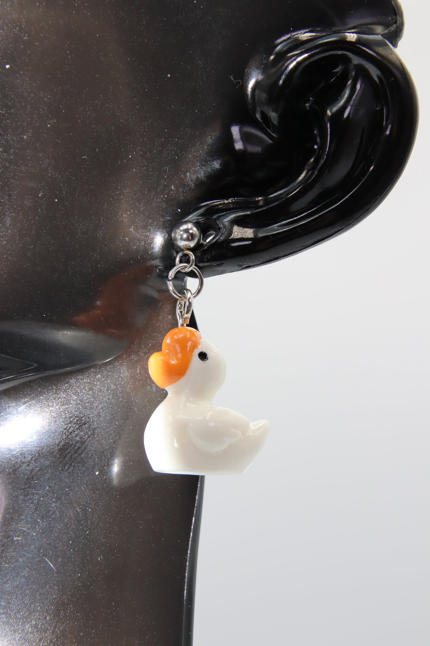 Birds, Ball Stud Earrings (Gold/Silver)