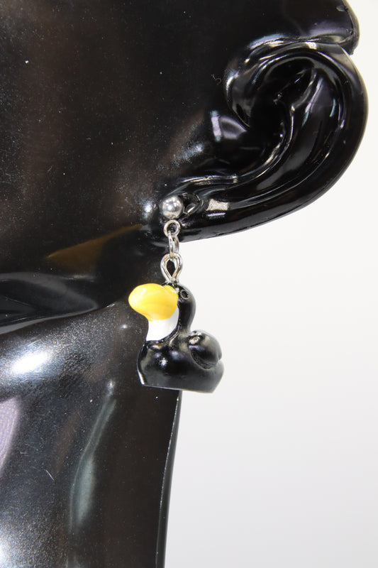 Birds, Ball Stud Earrings (Gold/Silver)
