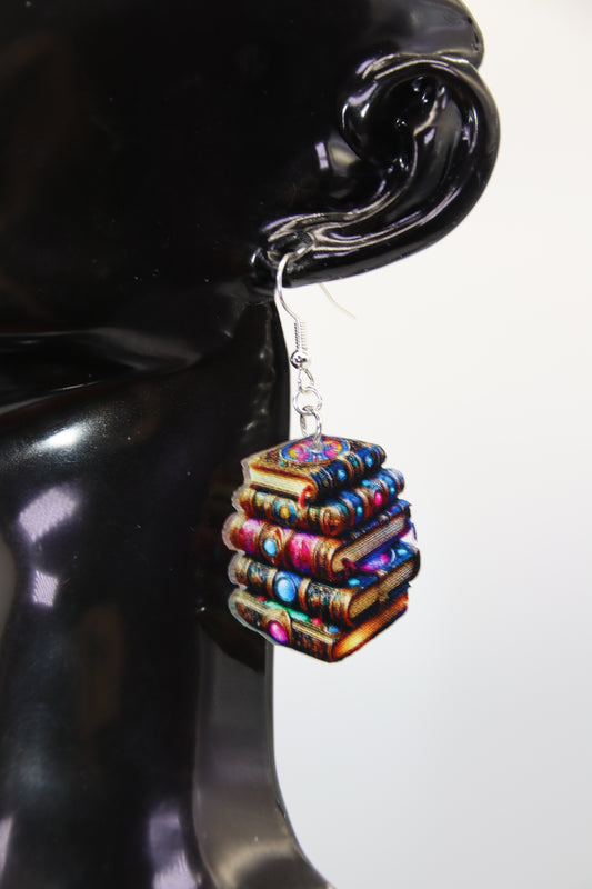 Aladdin's Books, Silver Shep Hook, Earrings
