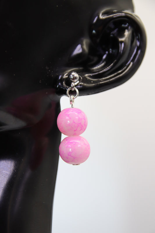 Marble Glass Earrings