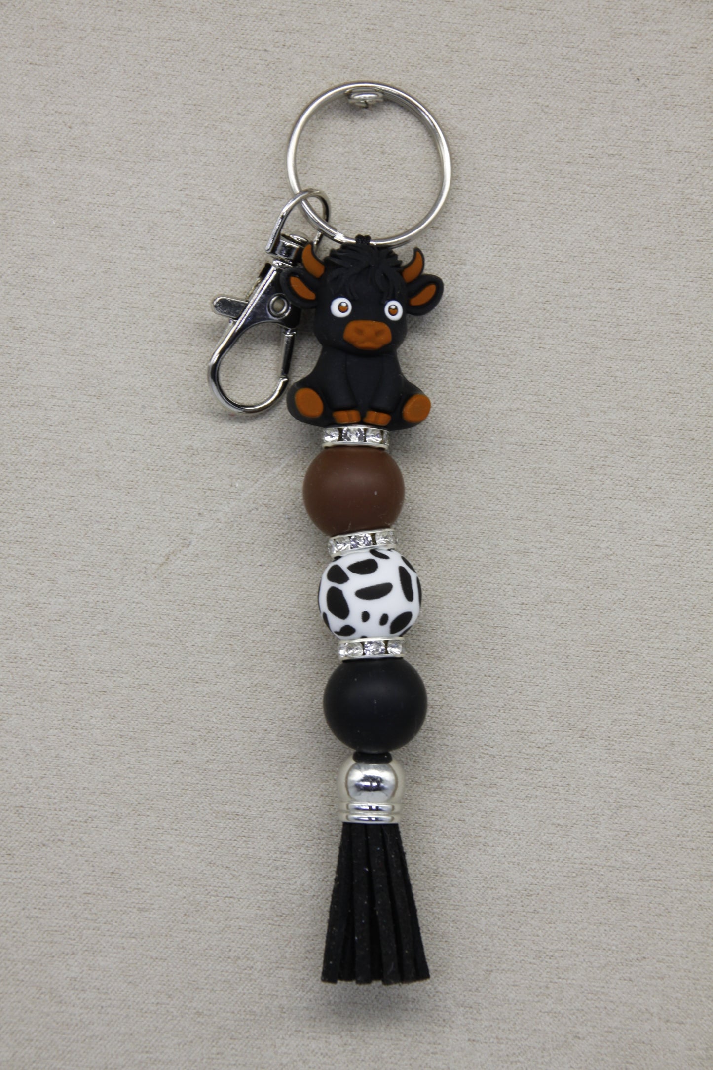 Highland Cow, Lanyard, Silver