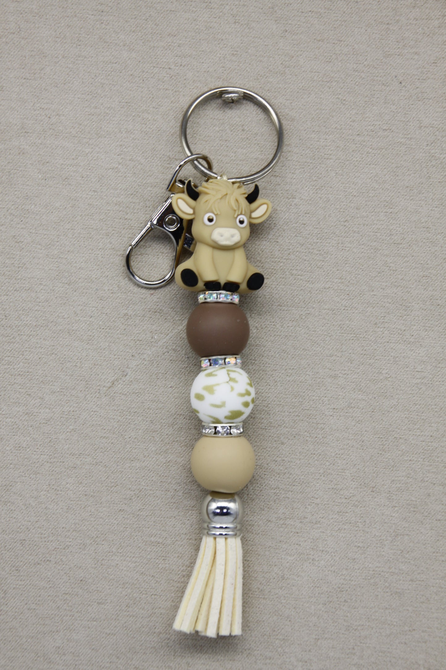 Highland Cow, Lanyard, Silver