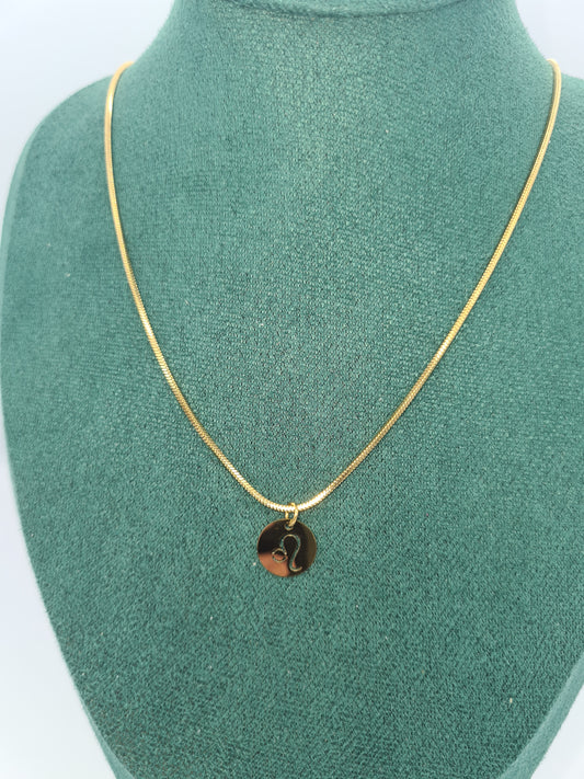 Zodiac Sign, Necklace, 60cm, Gold