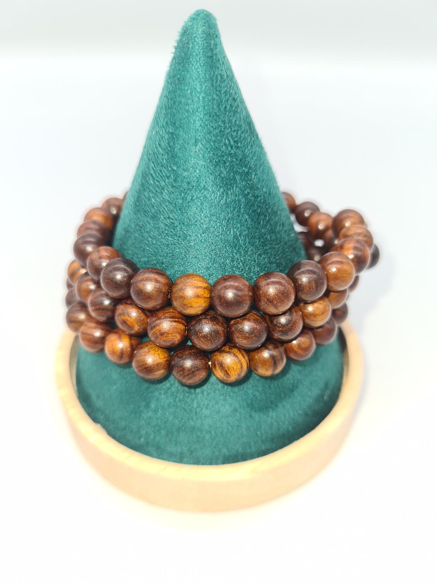 Yellow Rosewood Memory Bracelet - Multi-strand - 10mm