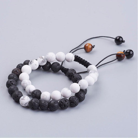 Natural Lava Rock Bracelet, Men's