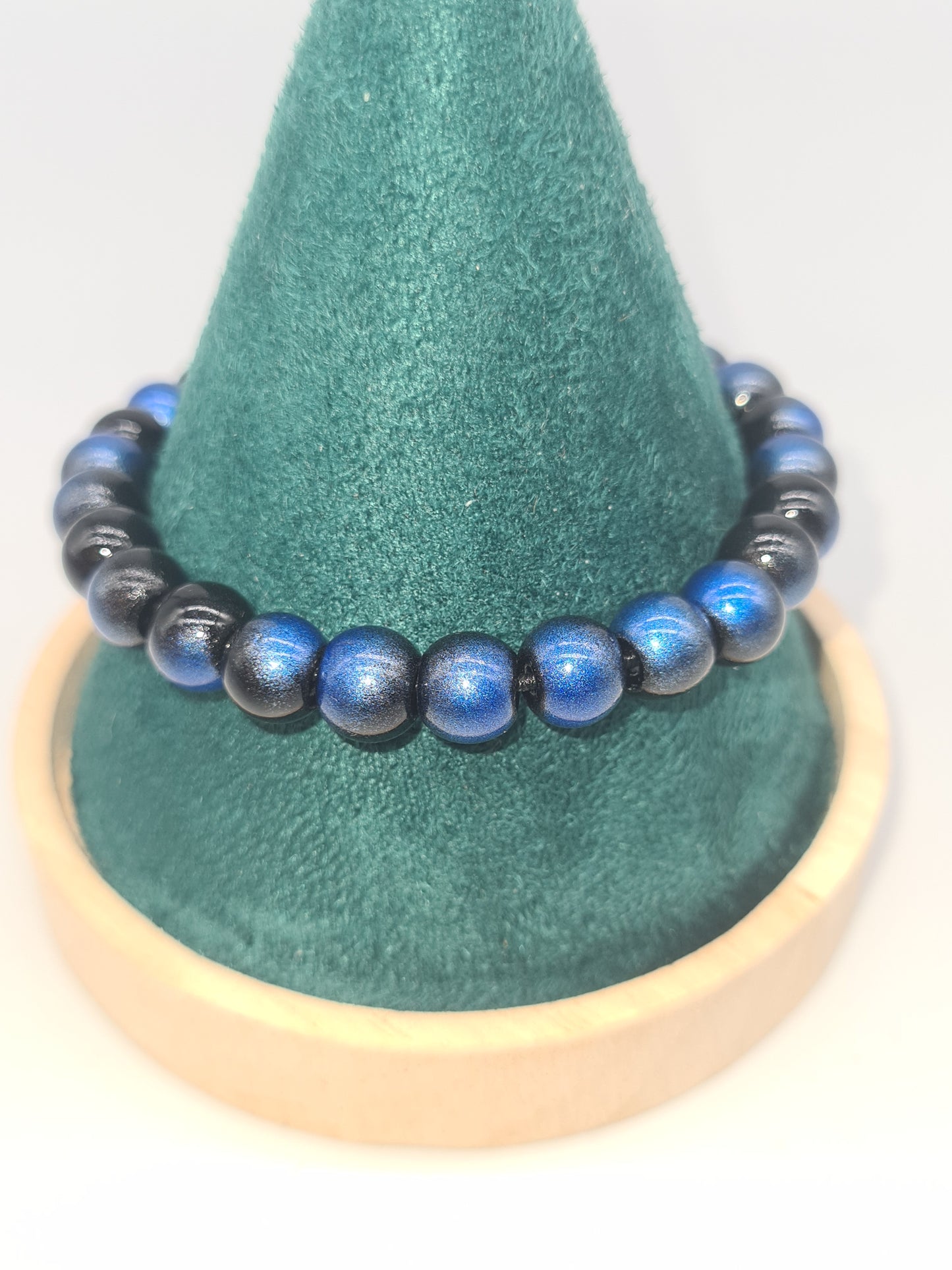 Black and Golden Glass Beads Bracelets (various sizes and colours)