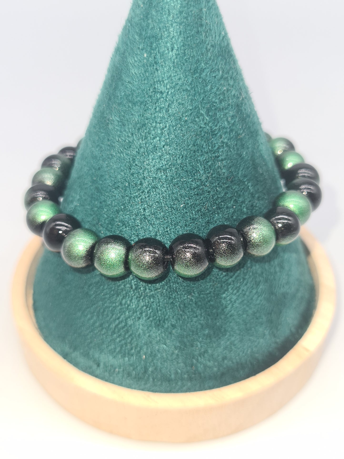 Black and Golden Glass Beads Bracelets (various sizes and colours)