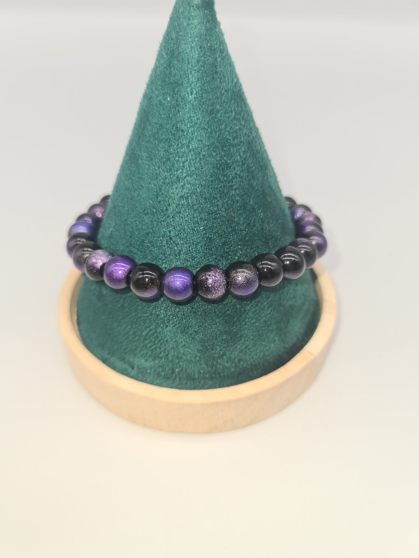 Black and Golden Glass Beads Bracelets (various sizes and colours)