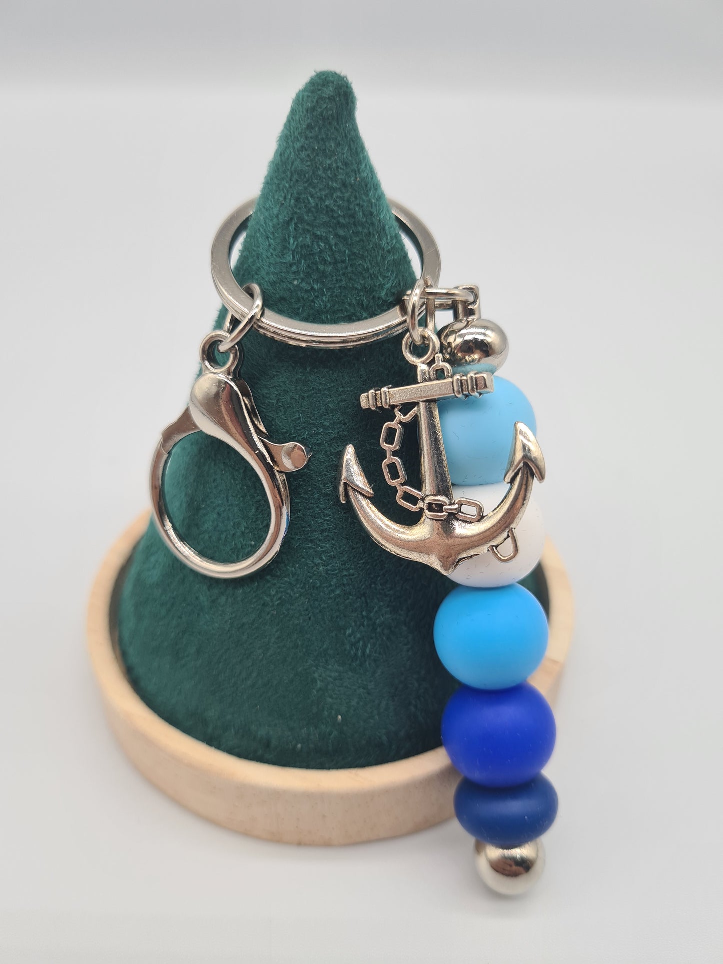 Nautical Theme - Anchor, Keychain, Silver