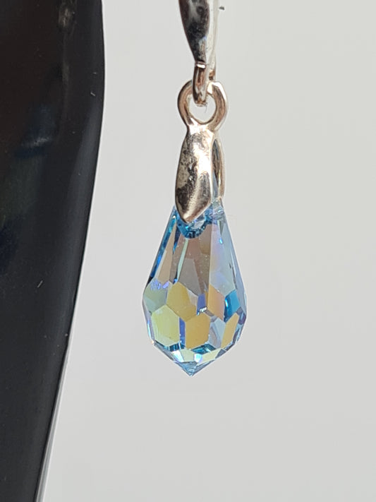 Swarovski Crystal, Earrings, Hook (Silver)