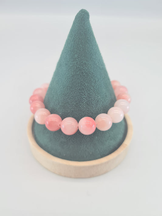 Pink White Persian Adjustable Bracelet