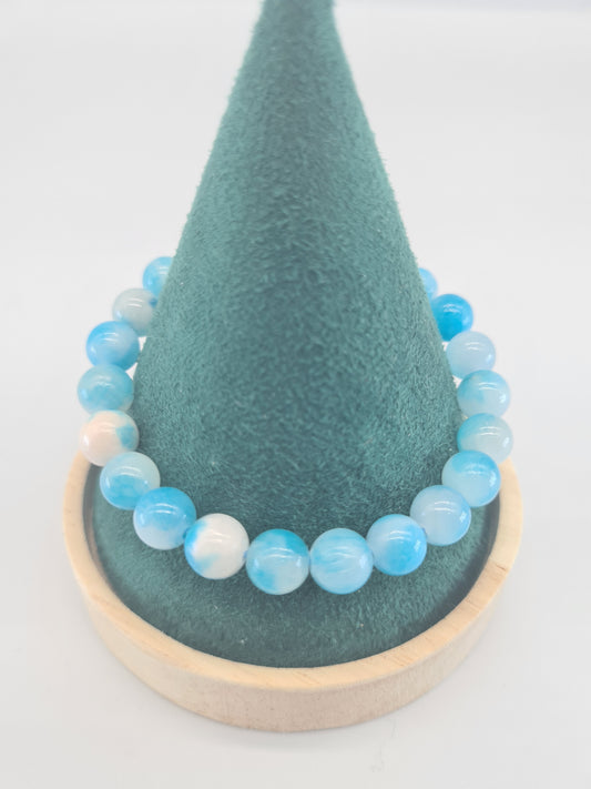 Blue White Persian Adjustable Bracelet