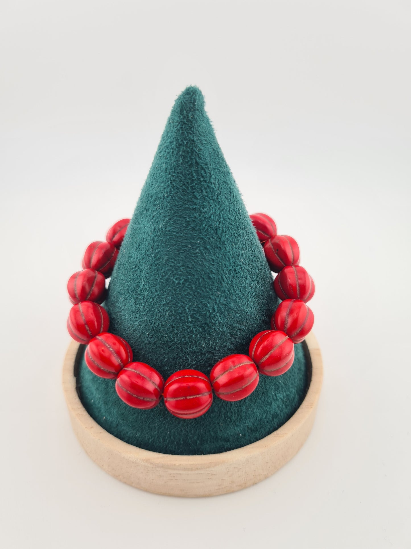 Red Turquoise, Elastic, Bracelet (various styles)