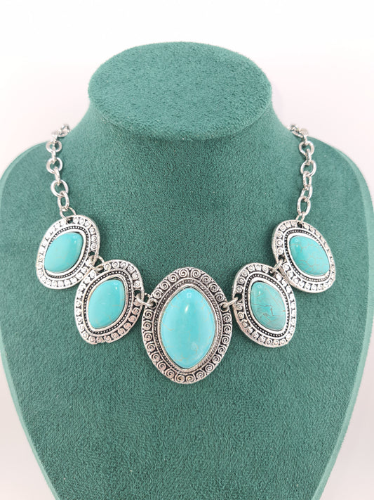 Retro Turquoise, Necklace