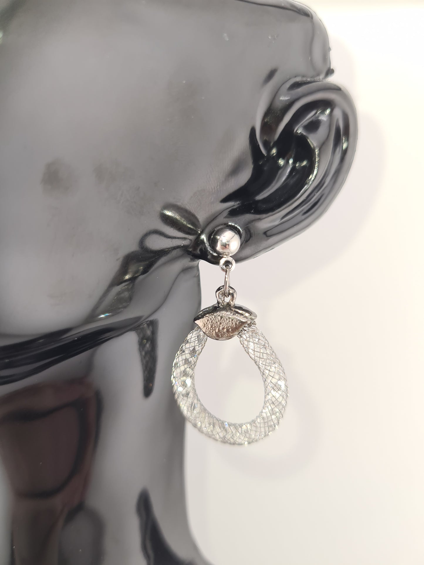 Silvery, Mesh Earrings (various styles)