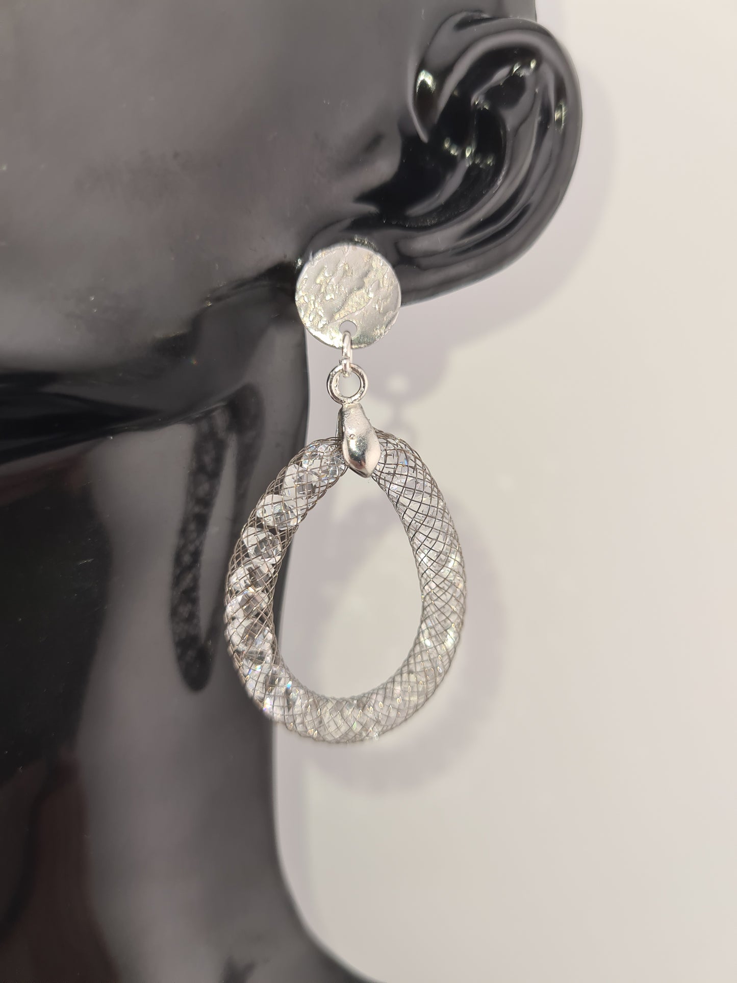Silvery, Mesh Earrings (various styles)