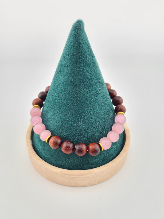 Rosewood and Gemstone Bracelets (18cm)