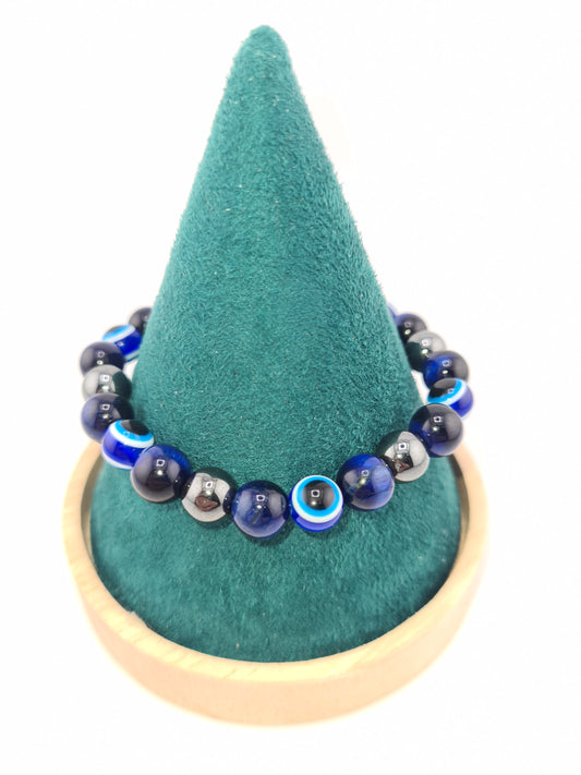 Bracelet, Natural Gemstone and Evil Eye