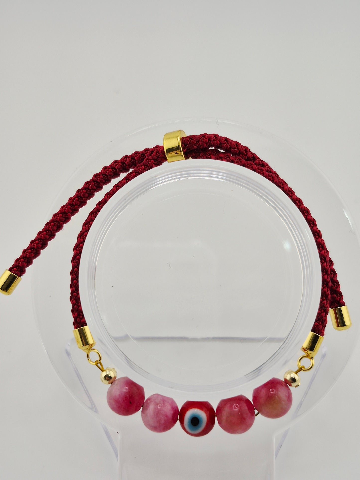 Bracelet, Adjustable Cotton 'Evil Eye' (Various Colours)