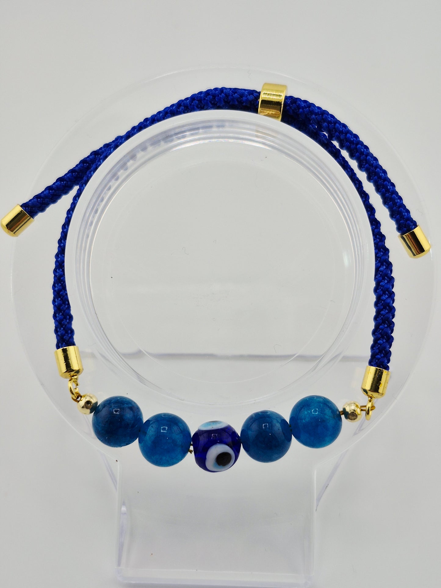 Bracelet, Adjustable Cotton 'Evil Eye' (Various Colours)