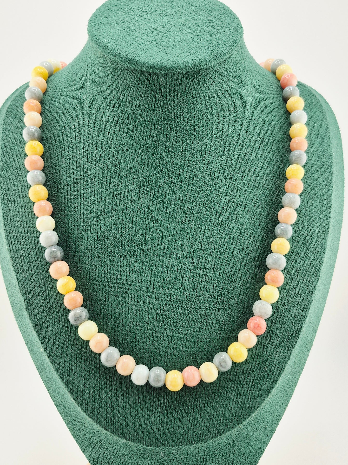 Necklace, Opaque Glass Crackle (60cm/70cm)
