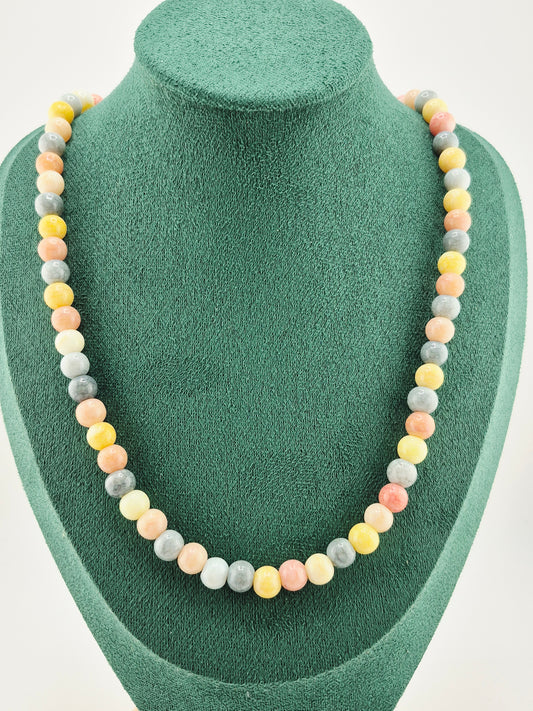 Necklace, Opaque Glass Crackle (60cm/70cm)